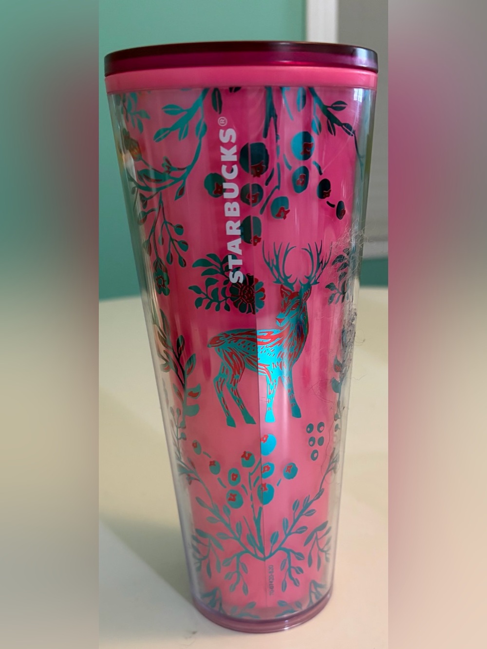 Starbucks 24 ounce 2022 Christmas Holiday Color Change